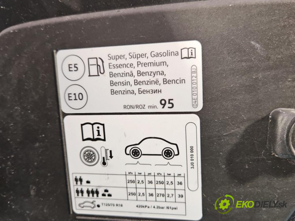 Vw Passat B9 2023- 1.5 TSI 150 hp automatic 110 kW 1498 cm3 5- Klapka nalévání paliva 3J0809702 (Klika dveří ostatní)
