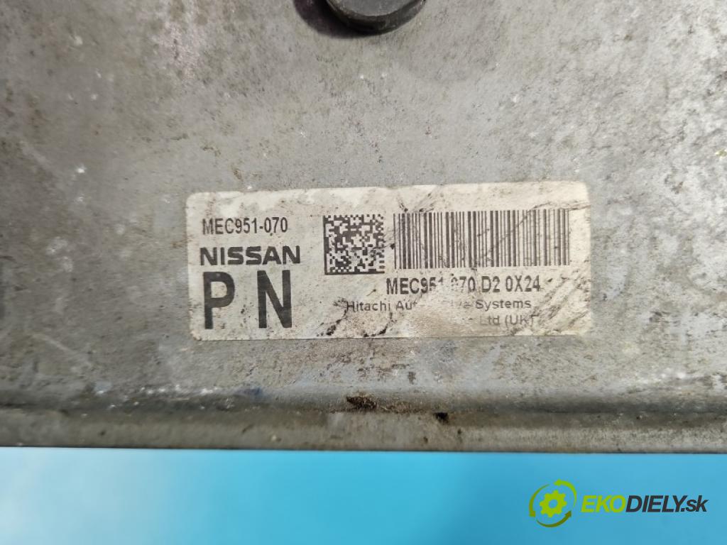 Nissan Qashqai I J10 2006-2013 2.0 16v 141 HP manual 104 kW 1997 cm3 5- riadiaca jednotka motora MEC951-070