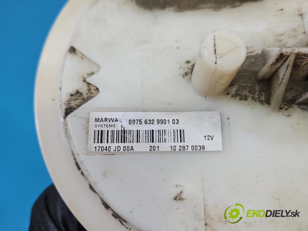 Nissan Qashqai I J10 2006-2013 2.0 16v 141 HP manual 104 kW 1997 cm3 5- čerpadlo palivo 17040JD00A