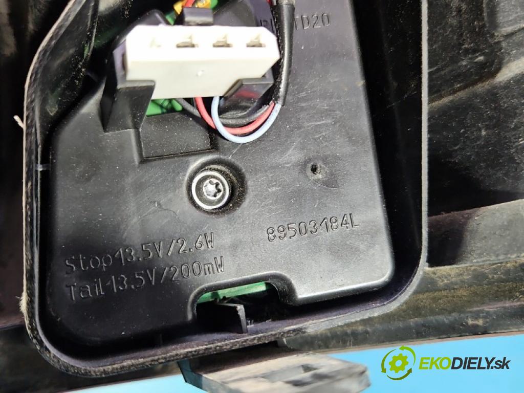 Nissan Qashqai I J10 2006-2013 2.0 16v 141 hp manual 104 kW 1997 cm3 5- světlo zadní levé blatník: