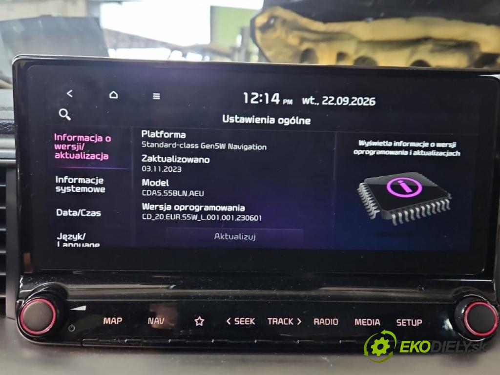Kia Ceed III 2018- 1.6 CRDI 136hp manual 100 kW 1598 cm3 5- Radio továrna: 96560-J7660