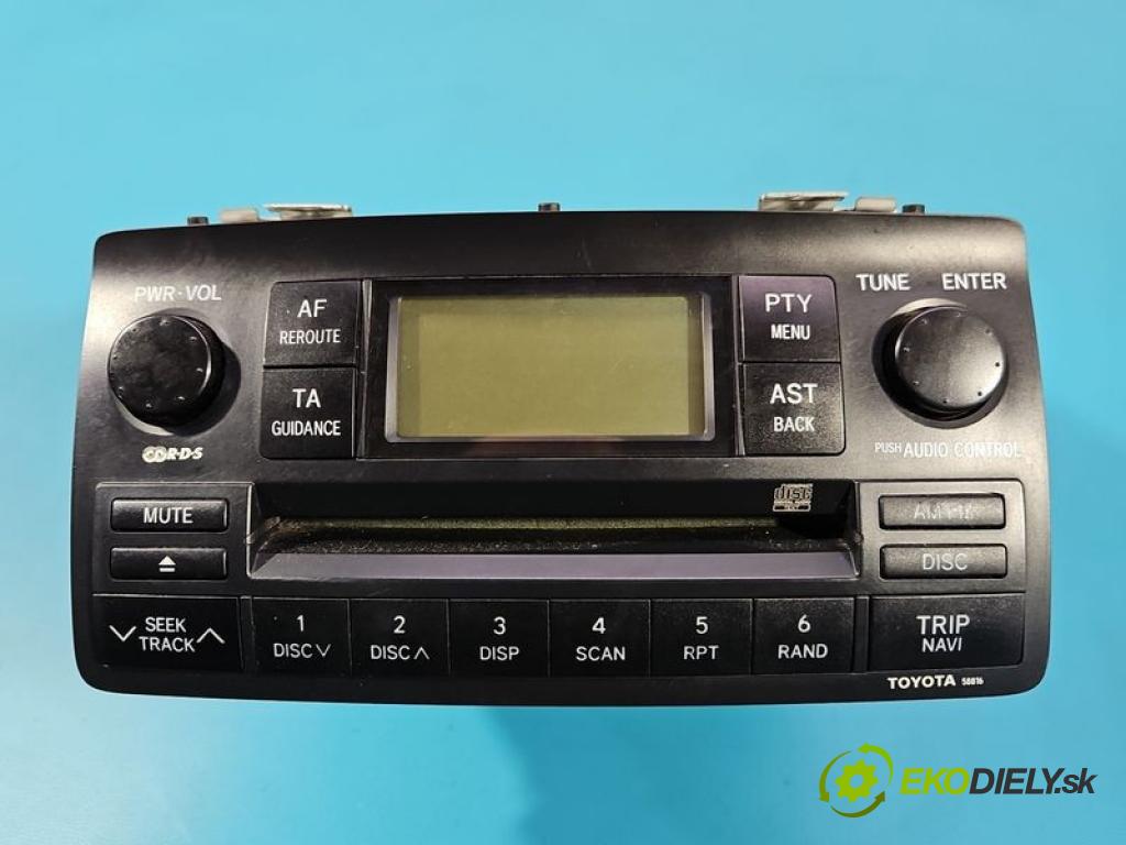 Toyota Corolla E12 2001-2009 1.4 D4D 90 hp manual 66 kW 1364 cm3 5- Radio továrna: 86120-12880