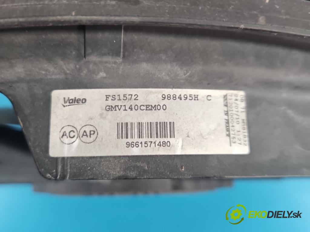 Peugeot 5008 I 2009-2017 1.6 T 156 hp manual 115 kW 1598 cm3 5- ventilátor chladič 9661571480