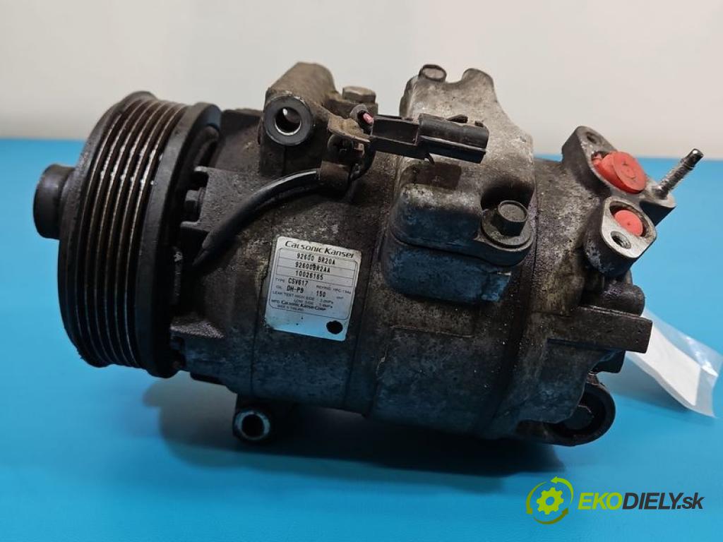 Nissan Qashqai I J10 2006-2013 2.0 16v 141 HP manual 104 kW 1997 cm3 5- Kompresor: klimatizácie 92600BR20A (Kompresor klimatizácie)