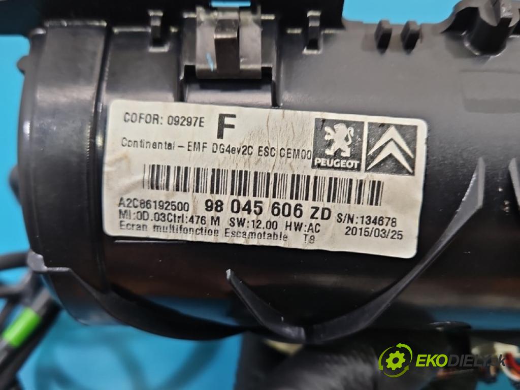 Peugeot 3008 I 2009-2016 2.0 hdi 150 HP manual 110 kW 1997 cm3 5- Zobrazit: 98045606ZD (Prístrojová doska)