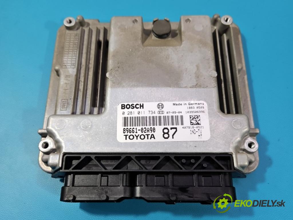 Toyota Corolla E12 2001-2009 1.4 D4D 90 hp manual 66 kW 1364 cm3 5- řídící jednotka motoru 0281011734