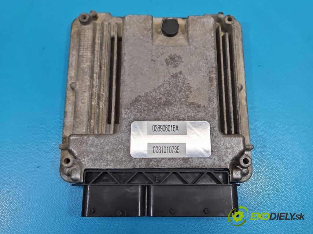 Vw Transporter T5 2003-2015 1.9 tdi 105 hp manual 77 kW 1896 cm3 5- řídící jednotka motoru 0281010735