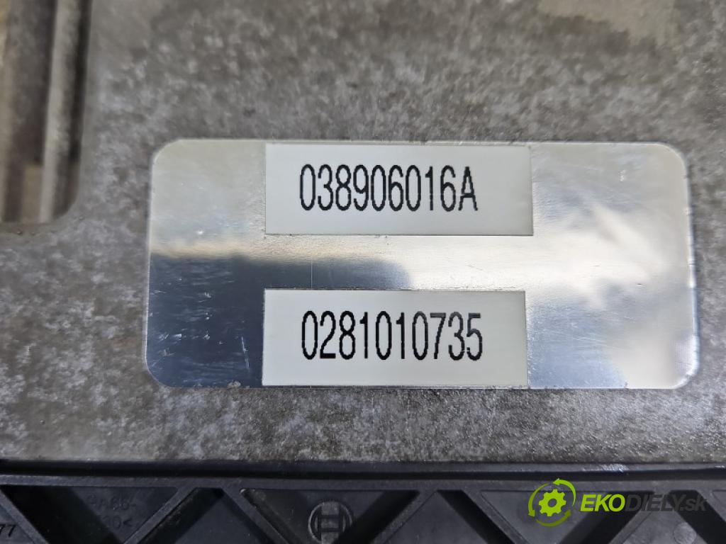 Vw Transporter T5 2003-2015 1.9 tdi 105 hp manual 77 kW 1896 cm3 5- řídící jednotka motoru 0281010735