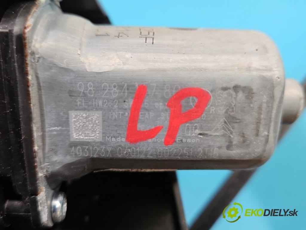 Opel Mokka B 2020- 1.5 cdti 110 HP manual 81 kW 1499 cm3 5- mechanizmus okna predné ľavý 9828130780