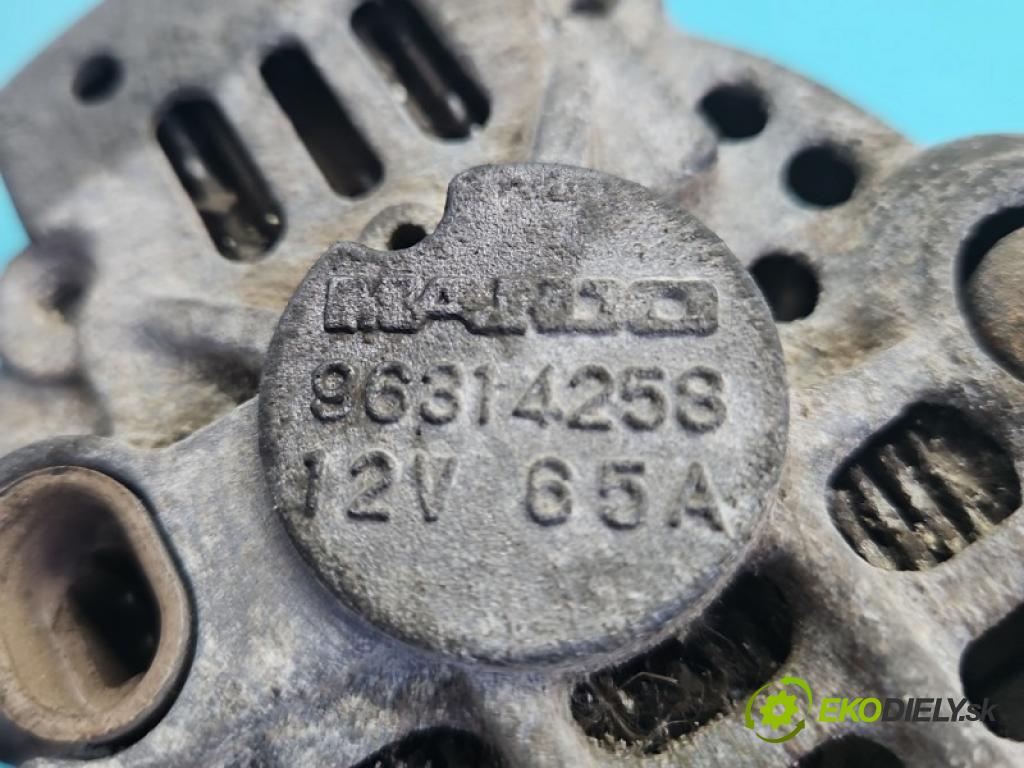 Daewoo Matiz 0.8 8V 51KM manual 37.5 kW 796 cm3 5- Alternator 96314258 (Alternátor)