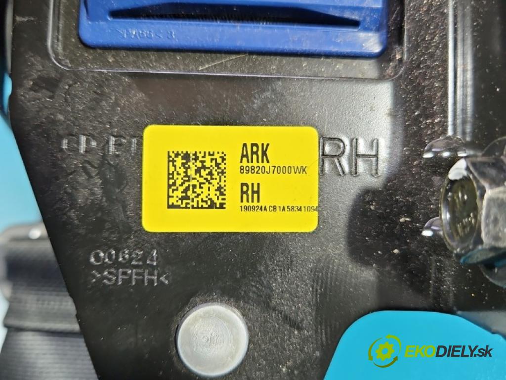 Kia Ceed III 2018- 1.6 CRDI 136 HP manual 100 kW 1598 cm3 5- pas bezpečnosť: zadné pravý 89820J7000WK