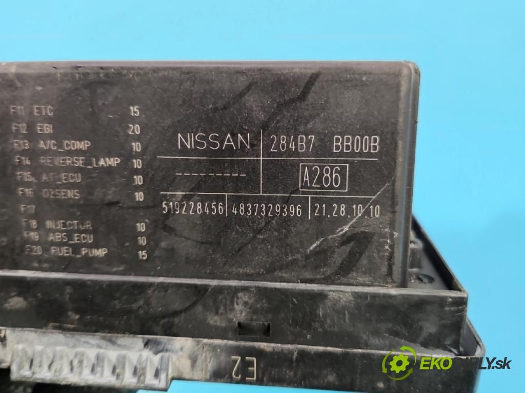 Nissan Qashqai I J10 2006-2013 2.0 16v 141 hp manual 104 kW 1997 cm3 5- skříňka pojistková 519228456 (Pojistková skříňka)
