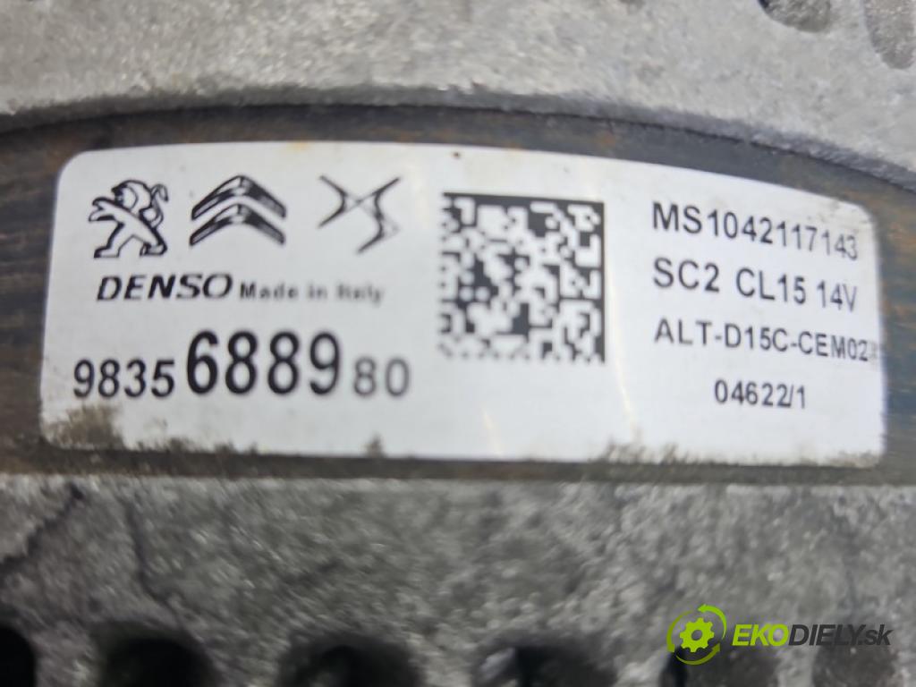 Opel Mokka B 2020- 1.5 cdti 110 hp manual 81 kW 1499 cm3 5- Alternator 9835688980 (Alternátor)