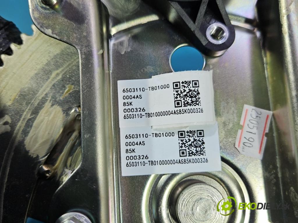 Leapmotor T03 0.0 95 hp automatic 70 kW 1 cm3 5- mechanismus stahování přední levý 6503110-TB01000