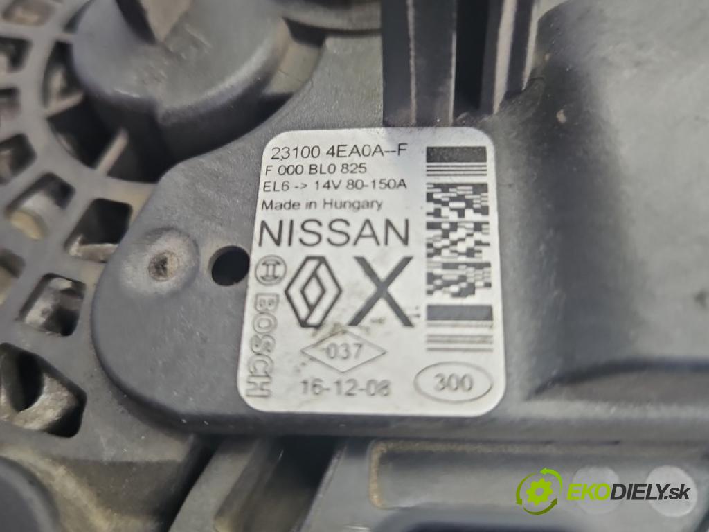Renault Megane IV 2016-2024 1.5 dci 90 hp manual 66 kW 1461 cm3 5- Alternator 231004EA0A (Alternátor)
