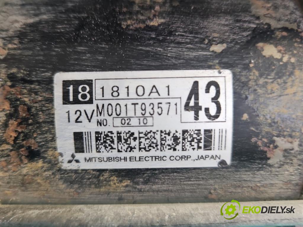 Mitsubishi Outlander II 2006-2013 2.0 DI-D 140 hp manual 103 kW 1968 cm3 5- startér: M001T93571 (Startér)