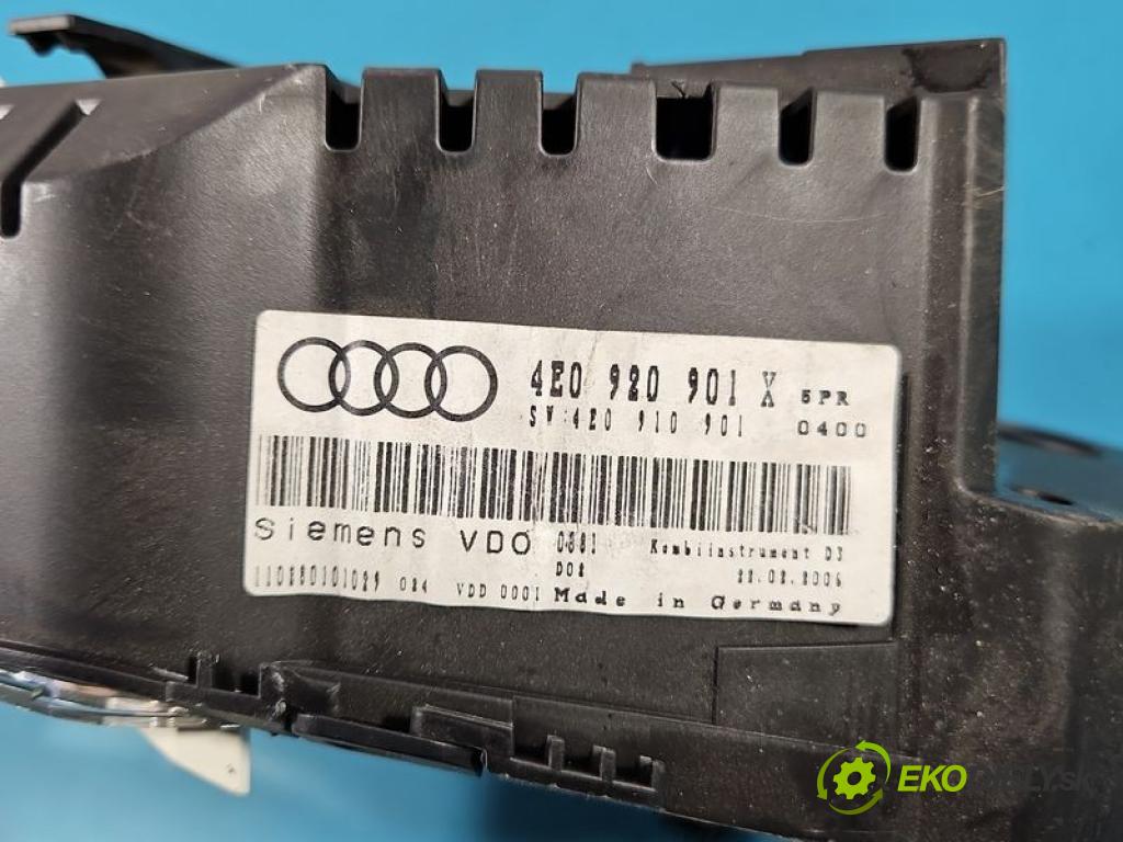 Audi A8 D3 2002-2009 4.2 tdi 326KM automatic 240 kW 4134 cm3 4- prístrojovka/ budíky 4E0920901X (Prístrojová doska)