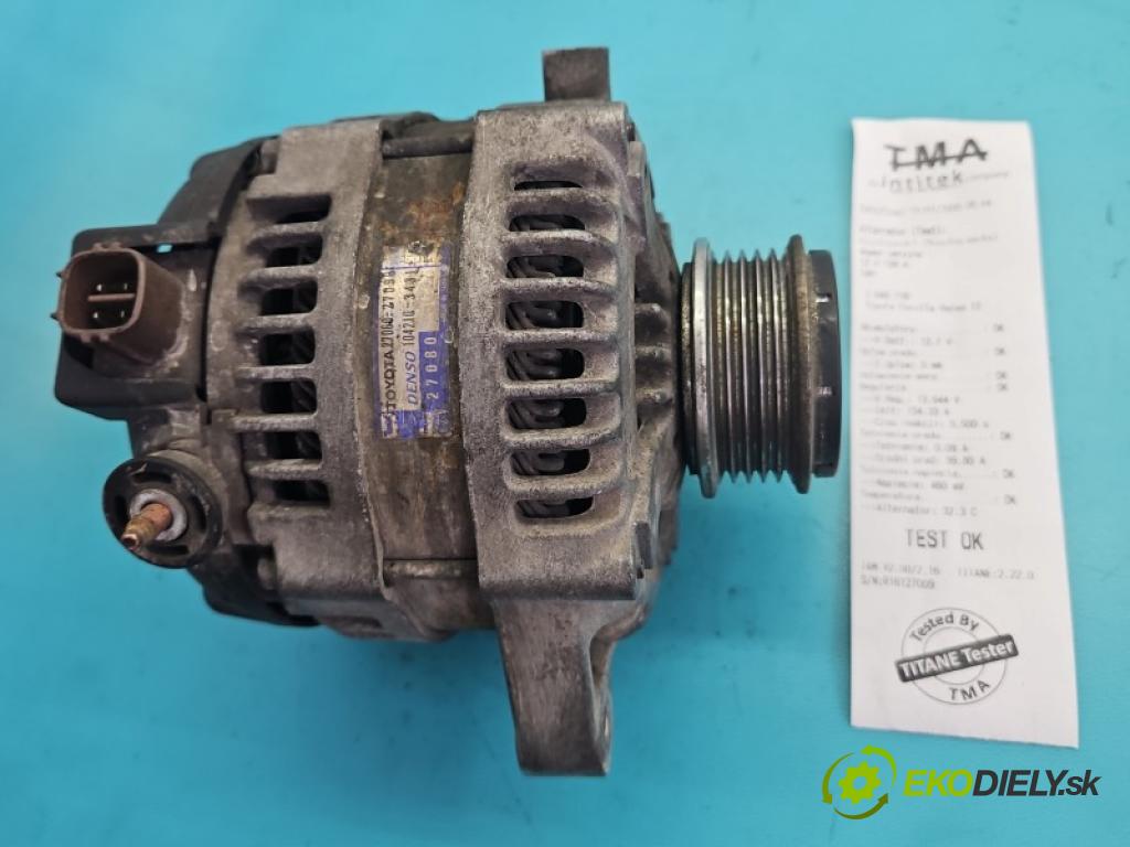 Toyota Corolla Verso II 2004-2009 2.0 D4D 116 hp manual 85 kW 1995 cm3 5- Alternator 27060-27090 (Alternátor)