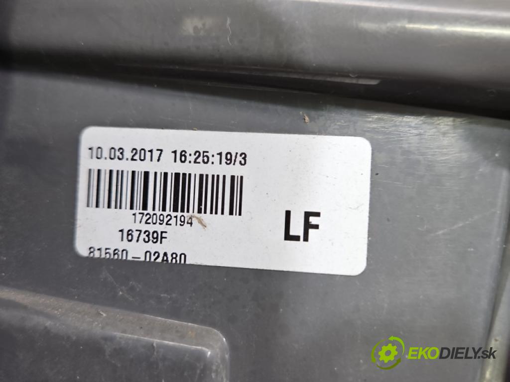 Toyota Corolla E16/E18  2013-2019 1.6 16V 132 hp automatic 97 kW 1598 cm3 4- světlo zadní levé blatník: 81560-02A80