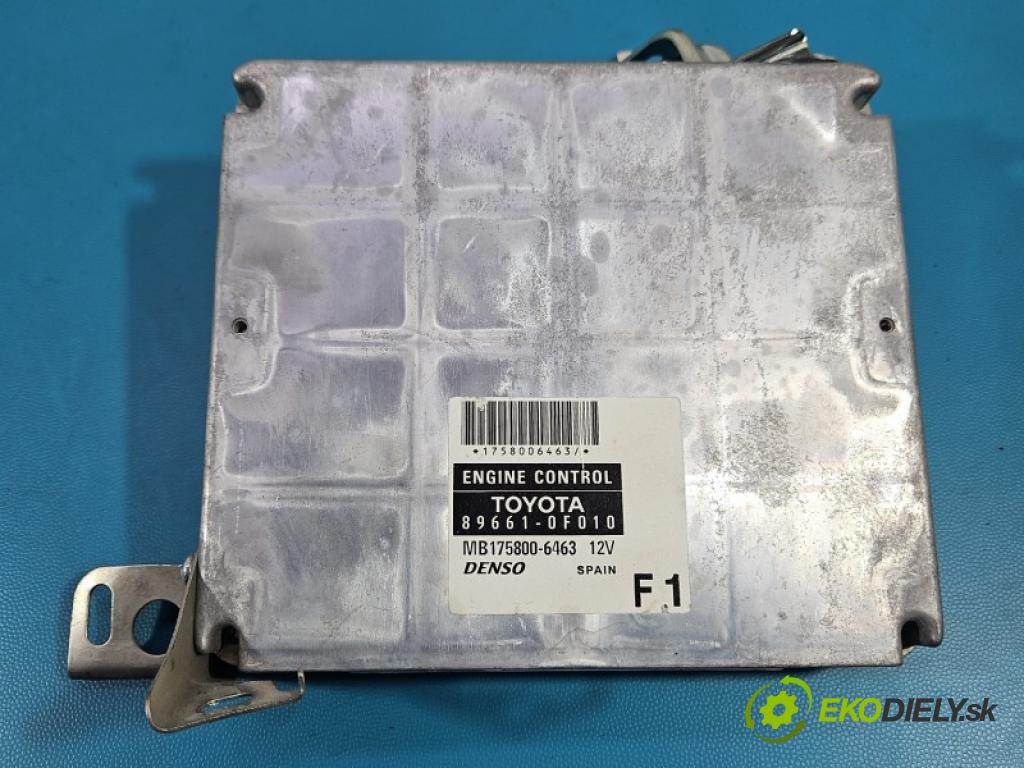 Toyota Corolla Verso II 2004-2009 2.0 D4D 116 hp manual 85 kW 1995 cm3 5- řídící jednotka motoru 89661-0F010