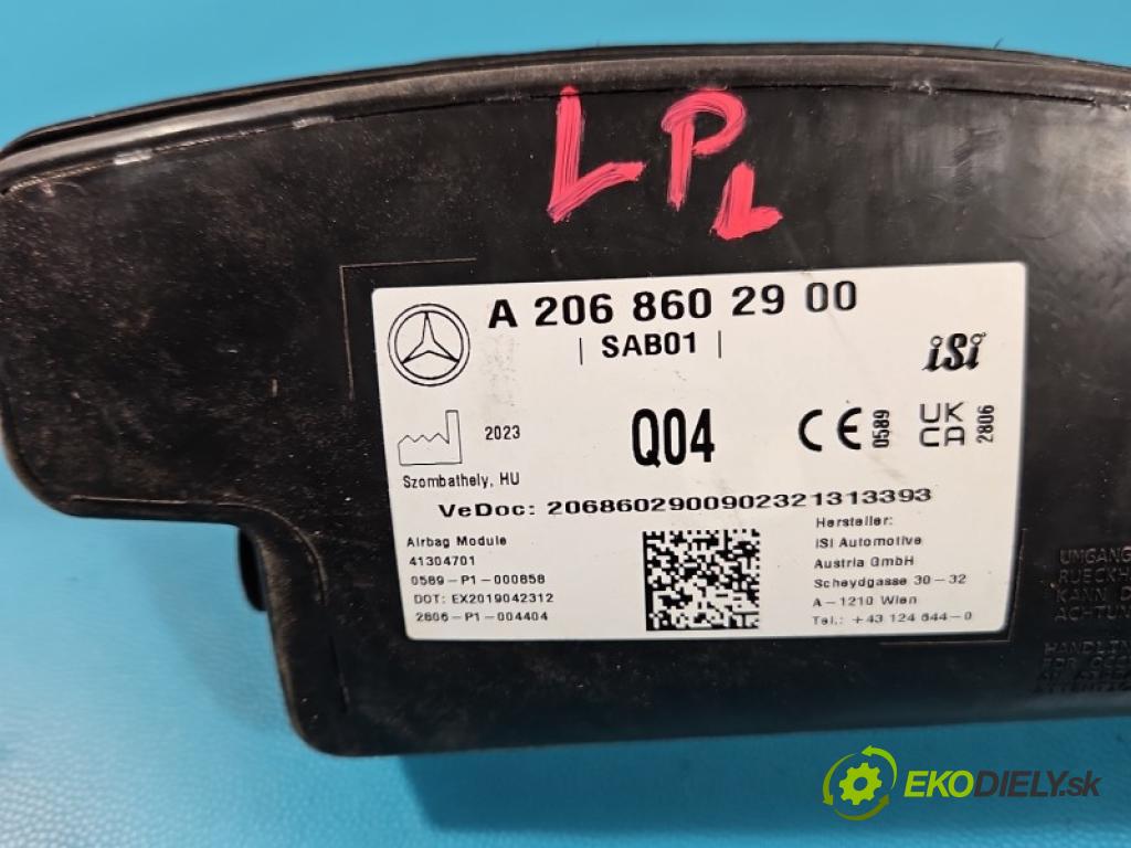 Mercedes C W206 2021- 1.5 T 254915 170 HP automatic 125 kW 1496 cm3 4- airbag vzduch: kreslo: A2068602900