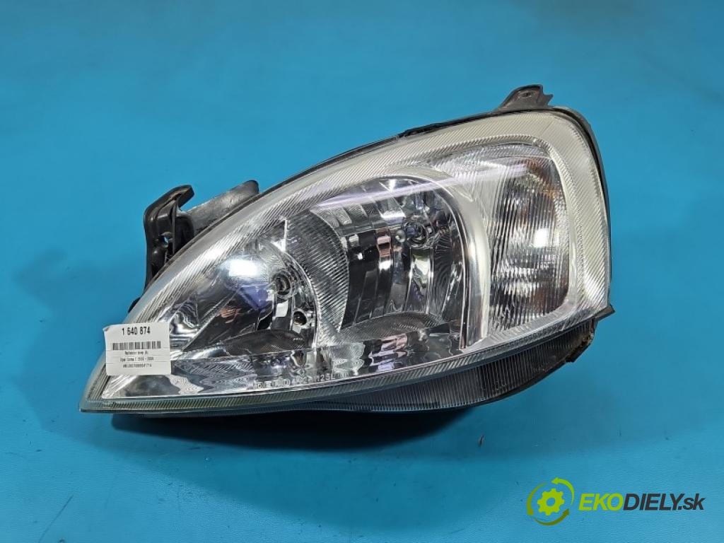 Opel Corsa C 2000-2006 1.0 12V 60 HP manual 44 kW 998 cm3 3- Reflektor: ľavý  (Kľučka dverí ostatné)