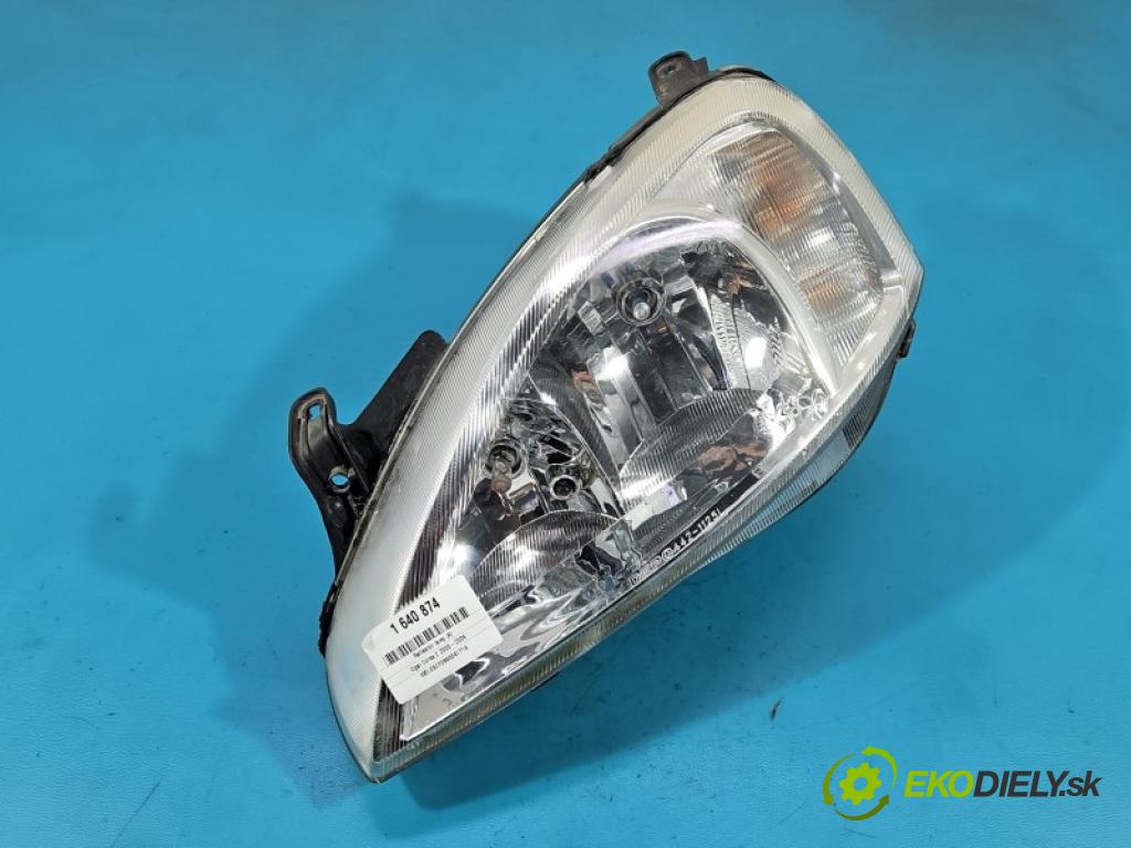 Opel Corsa C 2000-2006 1.0 12V 60 HP manual 44 kW 998 cm3 3- Reflektor: ľavý  (Kľučka dverí ostatné)