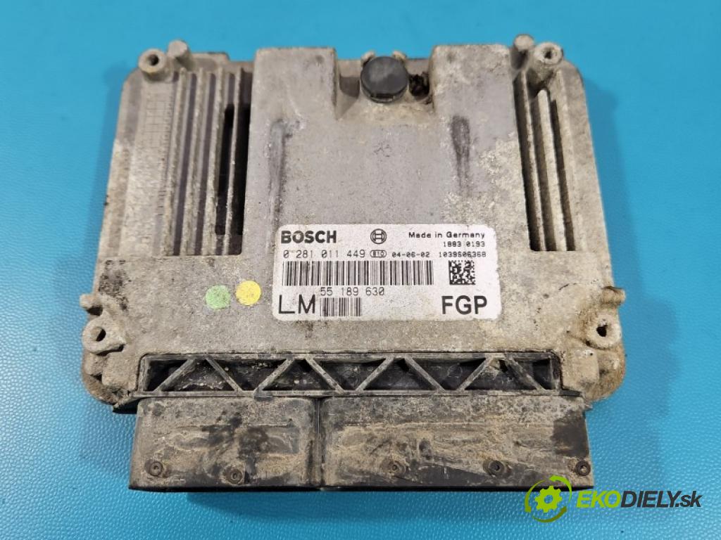 Opel Vectra C 2002-2008 1.9 cdti 150 hp manual 110 kW 1910 cm3 4- řídící jednotka motoru 0281011449