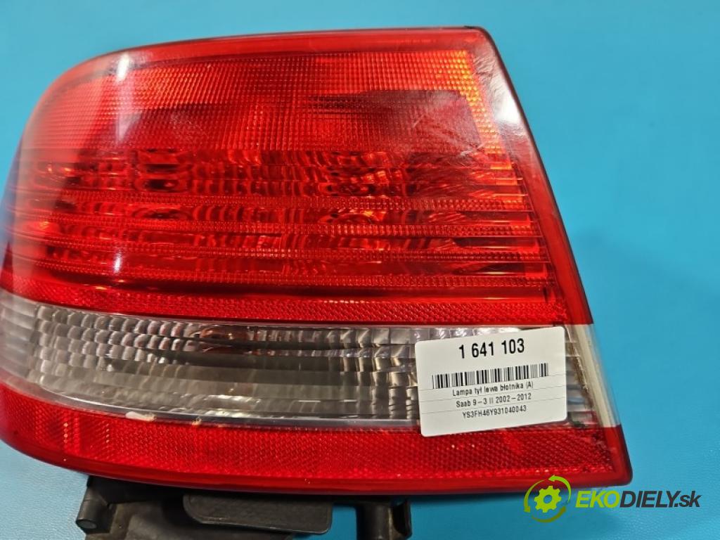 Saab 9-3 II 2002-2012 2.0 T 209KM manual 154 kW 1998 cm3 4- světlo zadní levé blatník: 12785759