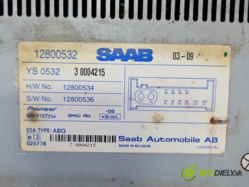 Saab 9-3 II 2002-2012 2.0 T 209KM manual 154 kW 1998 cm3 4- Zesilovač: 12800532 (Zosilňovač)