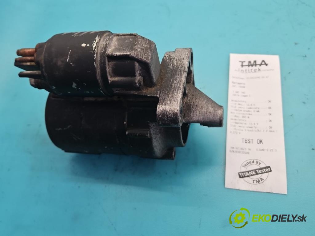 Dacia Logan I 2005-2014 1.6 8V 84KM manual 62 kW 1598 cm3 5- startér:  (Startér)