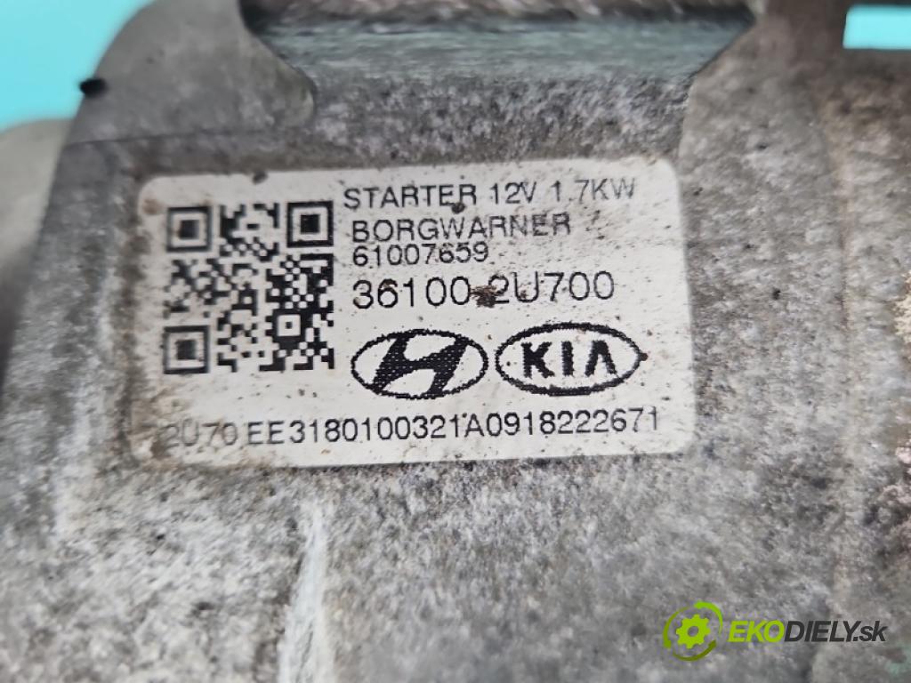Hyundai Tucson IV 2020- 1.6 CRDI 136hp automatic 100 kW 1598 cm3 5- startér: 36100-2U700 (Startér)