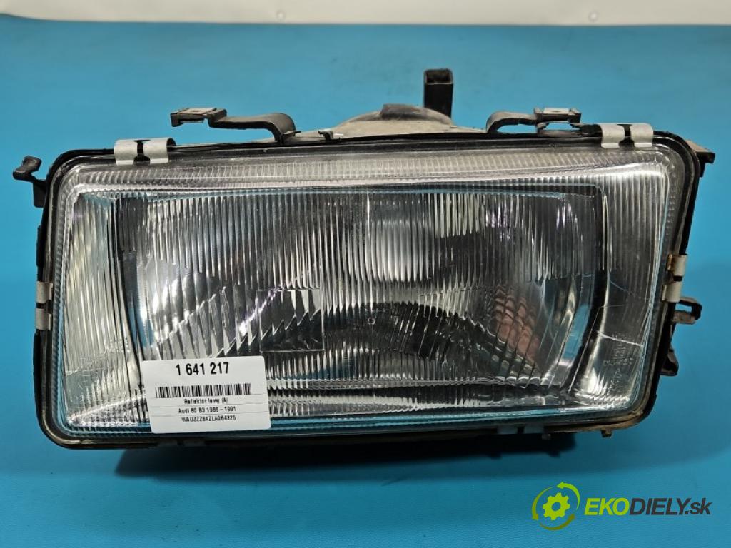 Audi 80 B3 1986-1991 1.8 injekcia: mech 90 HP manual 66 kW 1760 cm3 4- Reflektor: ľavý  (Kľučka dverí ostatné)