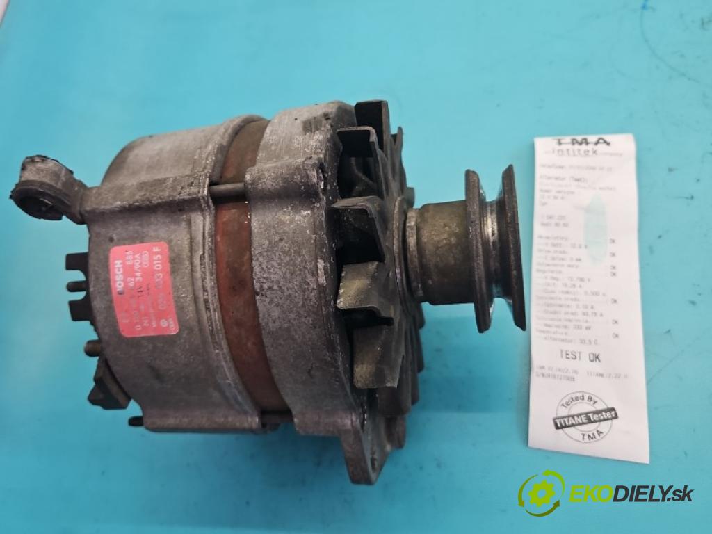 Audi 80 B3 1986-1991 1.8 vstřik: mech 90 hp manual 66 kW 1760 cm3 4- Alternator 026903015F (Alternátor)