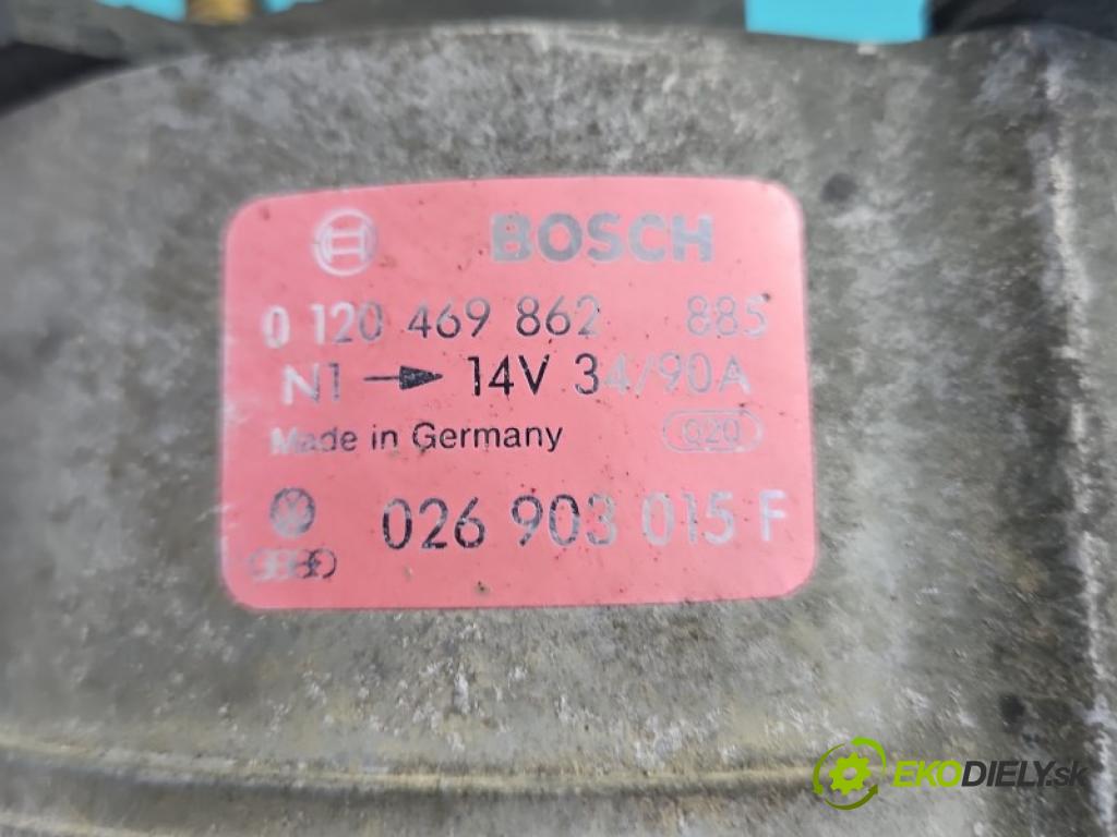 Audi 80 B3 1986-1991 1.8 vstřik: mech 90 hp manual 66 kW 1760 cm3 4- Alternator 026903015F (Alternátor)