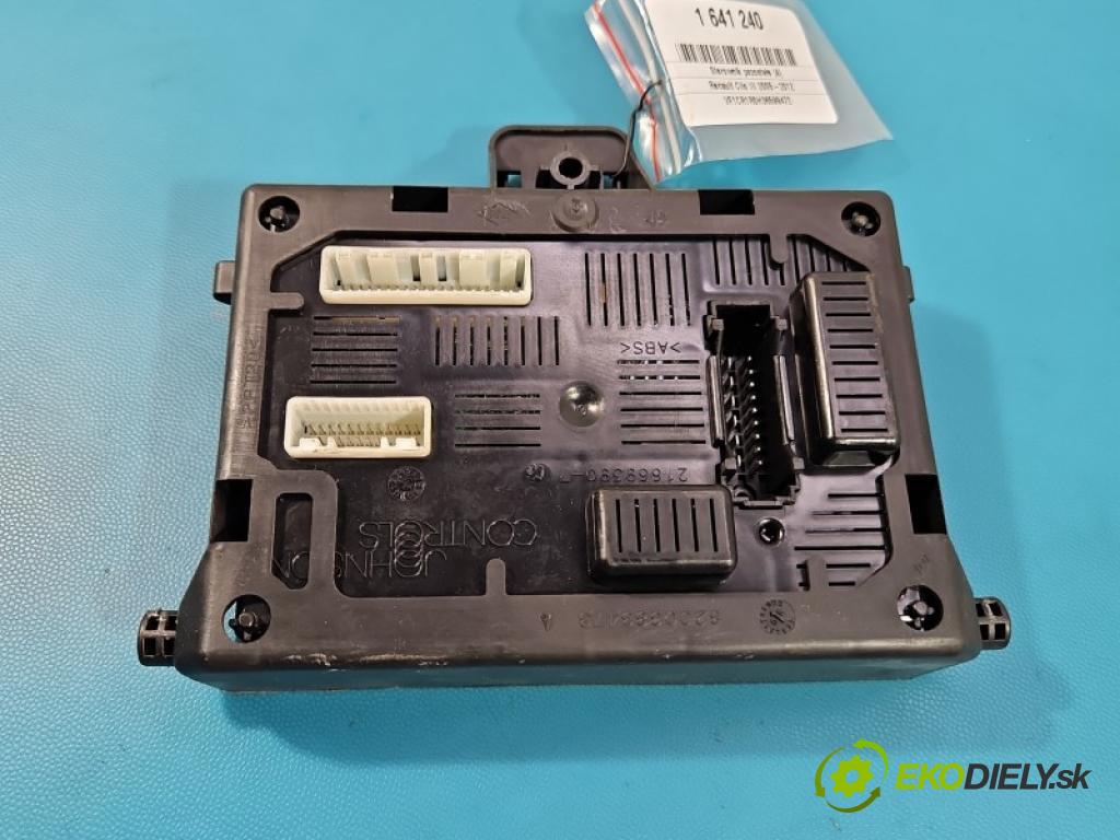 Renault Clio III 2005-2012 1.2 16V 65 HP manual 48 kW 1149 cm3 3- riadiaca jednotka ostatné 8200652284
