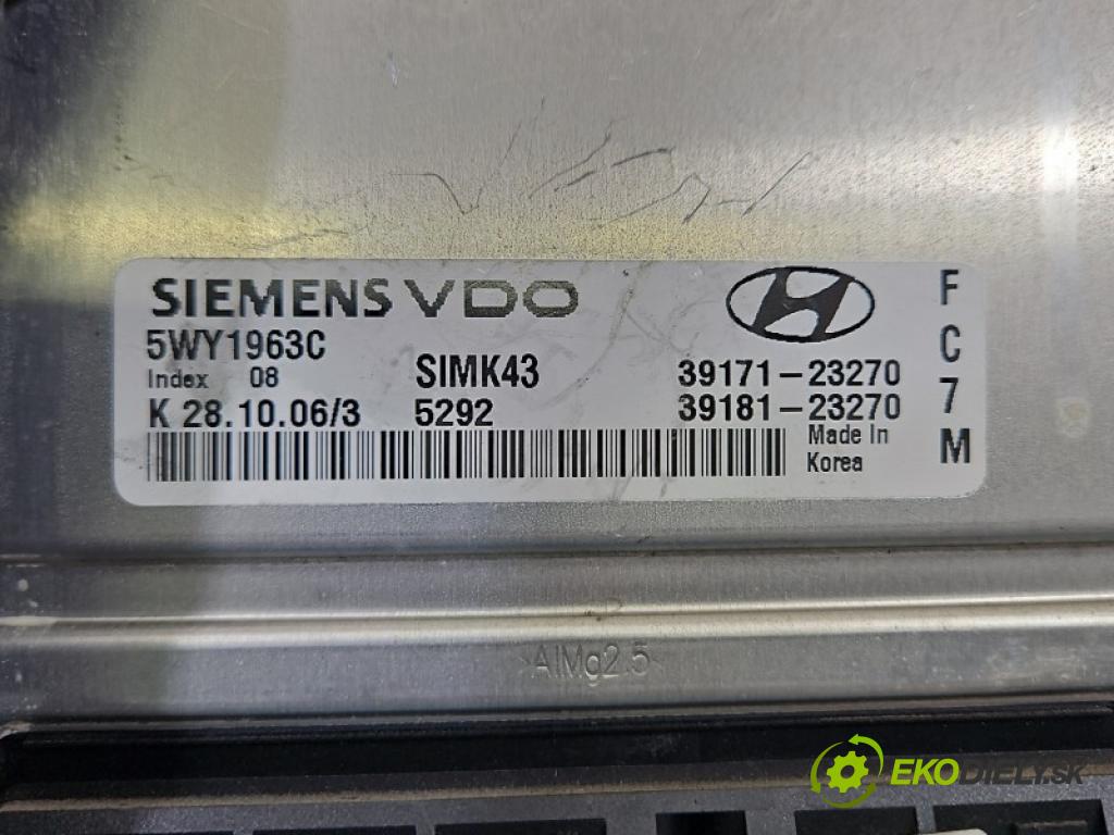 Hyundai Tucson I 2004-2009 2.0 16V 141 hp manual 104 kW 1975 cm3 5- řídící jednotka motoru 39171-23270