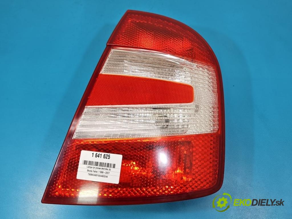 Skoda Fabia I 1999-2007 1.2 6V 54 HP manual 40 kW 1198 cm3 5- svetlo / reflektor zadné pravé blatník 6Y6945112B