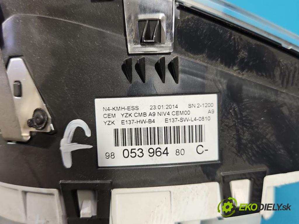 Peugeot 2008 I 2013-2019 1.6 16V 120 HP manual 88 kW 1598 cm3 5- prístrojovka/ budíky 9805396480C (Prístrojová doska)