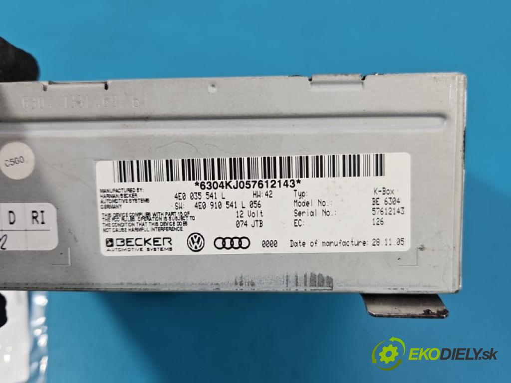 Audi A8 D3 2002-2009 4.2 tdi 326KM automatic 240 kW 4134 cm3 4- riadiaca jednotka ostatné 4E0035541L