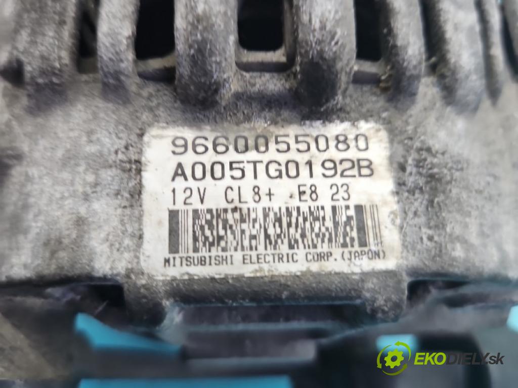Peugeot 207 1.4 8V 73 hp manual 54 kW 1360 cm3 3- Alternator 9660055080 (Alternátor)