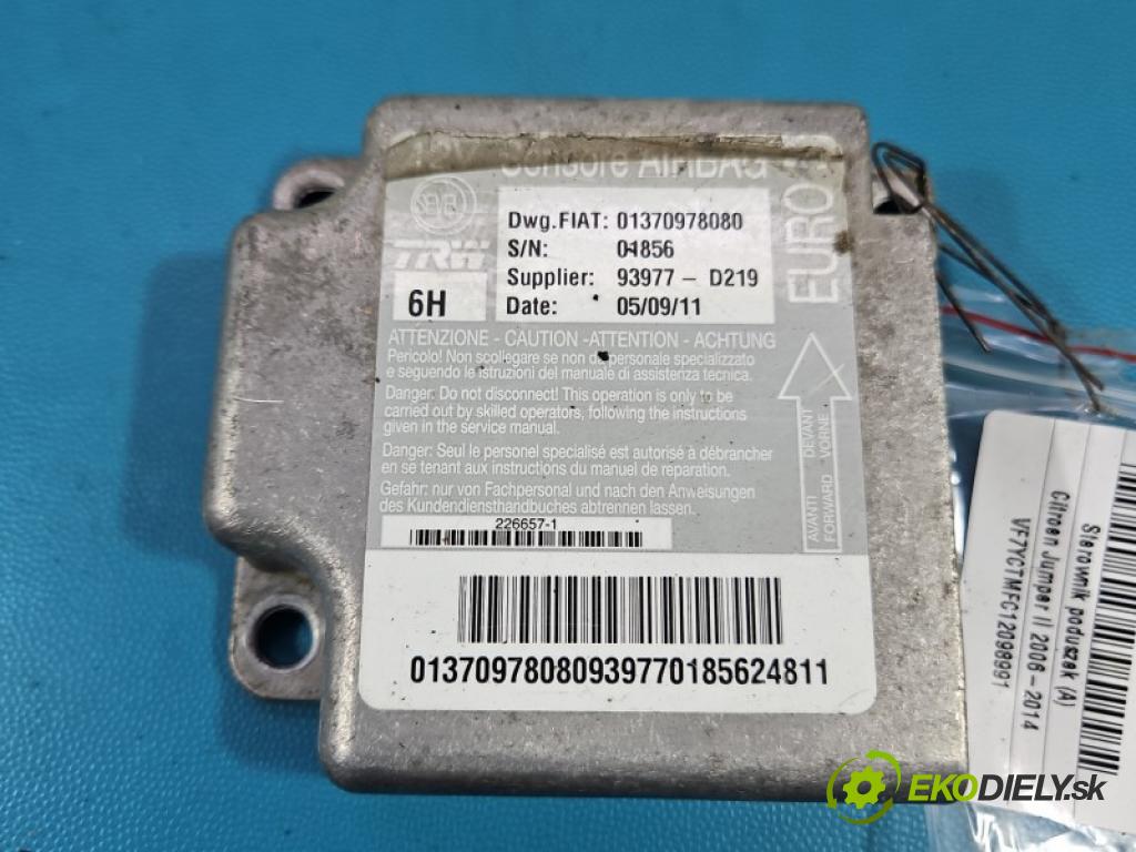 Citroen Jumper II 2006-2014 2.2 hdi 131 hp manual 96 kW 2198 cm3 5- řídící jednotka polštáře: 01370978080