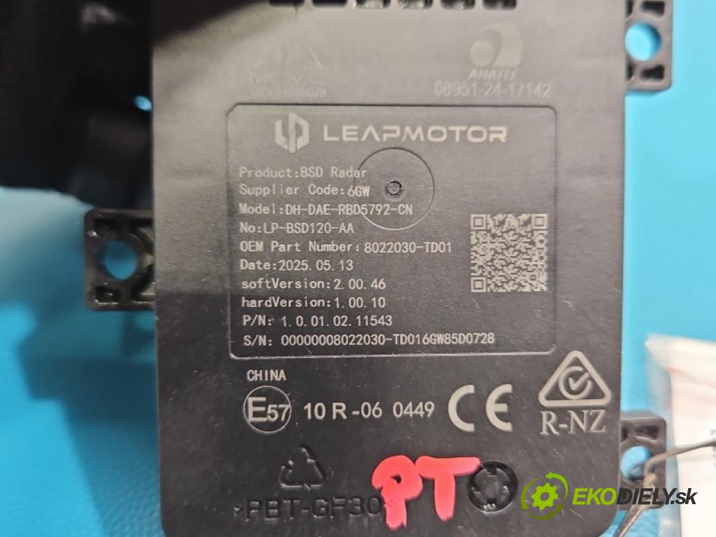 Leapmotor T03 0.0 95 HP automatic 70 kW 1 cm3 5- riadiaca jednotka ostatné 8022030-TD01