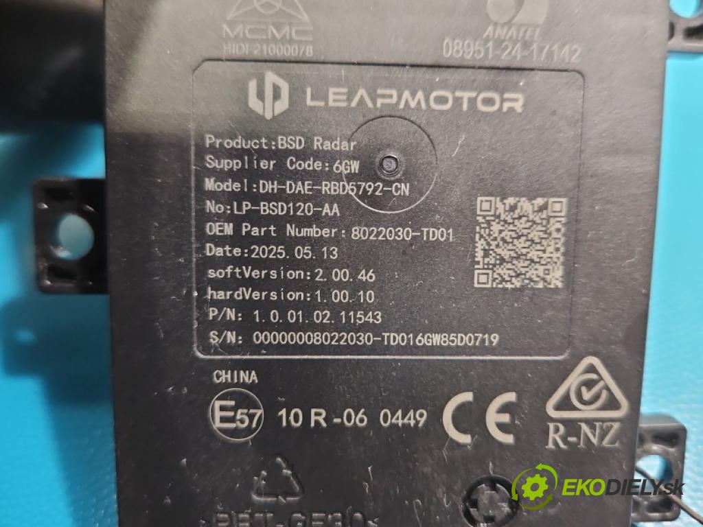 Leapmotor T03 0.0 95 HP automatic 70 kW 1 cm3 5- riadiaca jednotka ostatné 8022030-TD01