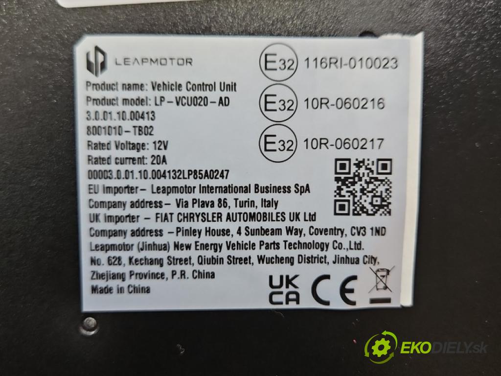 Leapmotor T03 0.0 95 HP automatic 70 kW 1 cm3 5- riadiaca jednotka ostatné 8001010-TB02