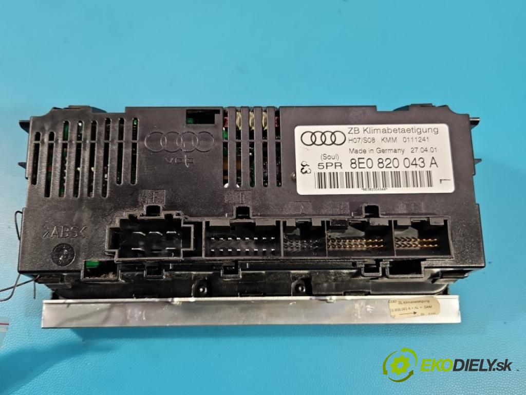 Audi A4 B6 2000-2004 1.8 T 150 HP manual 110 kW 1781 cm3 4- panel kúrenia 8E0820043A