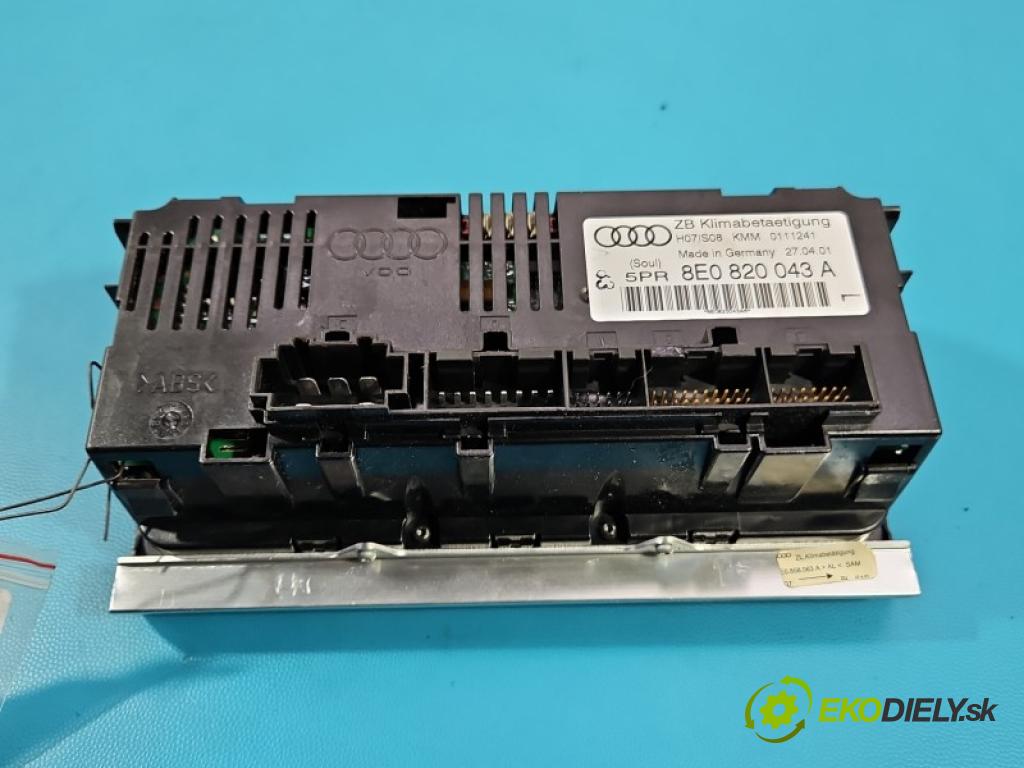 Audi A4 B6 2000-2004 1.8 T 150 HP manual 110 kW 1781 cm3 4- panel kúrenia 8E0820043A
