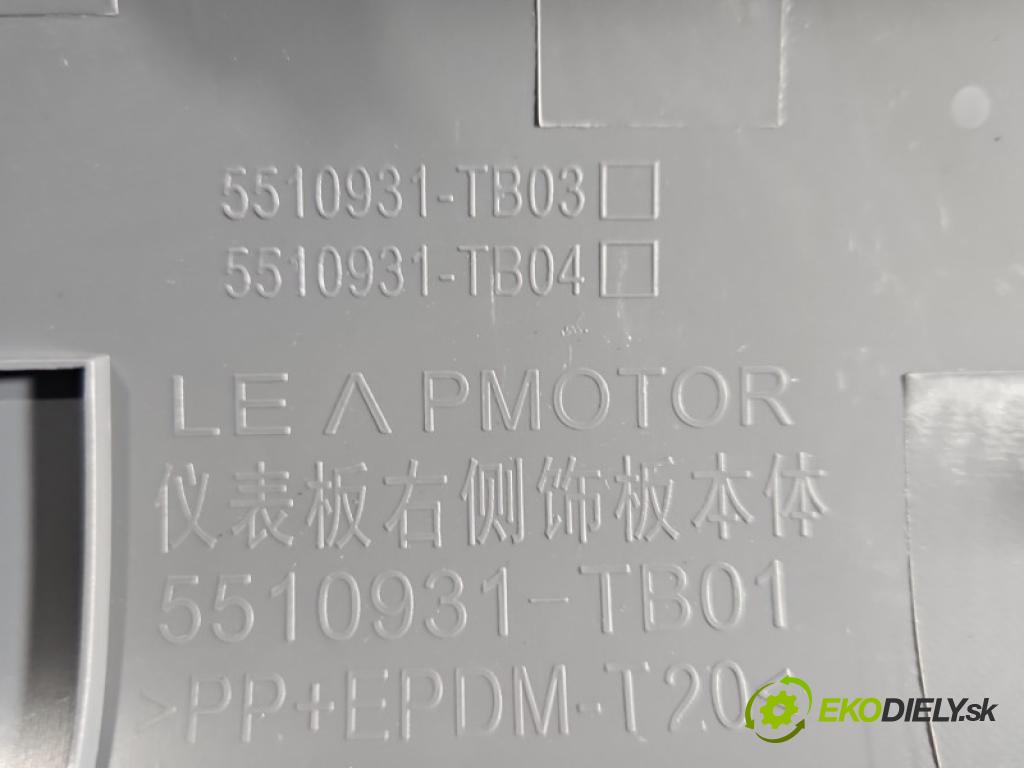 Leapmotor T03 0.0 95 hp automatic 70 kW 1 cm3 5- lišta ozdobná interiéry: 5510920-TB01