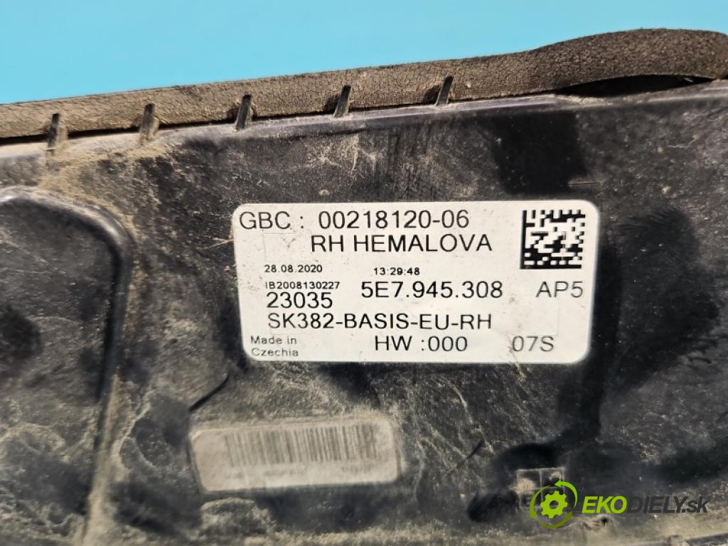 Skoda Octavia IV 2019- 2.0 tdi 150 HP automatic 110 kW 1968 cm3 5- svetlo / reflektor zadné pravé kufrové dvere 5E7945308