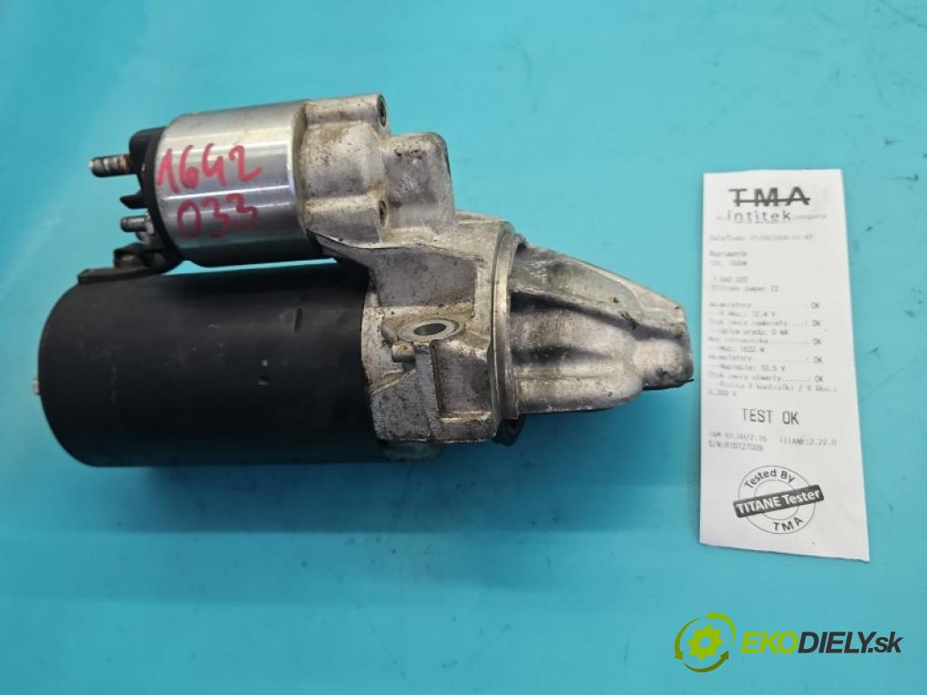 Citroen Jumper II 2006-2014 2.2 hdi 131 hp manual 96 kW 2198 cm3 5- startér:  (Startér)